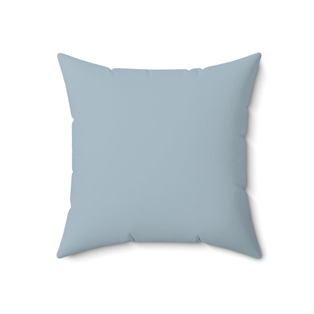 Coastal Blue Shell Pattern Throw Pillow