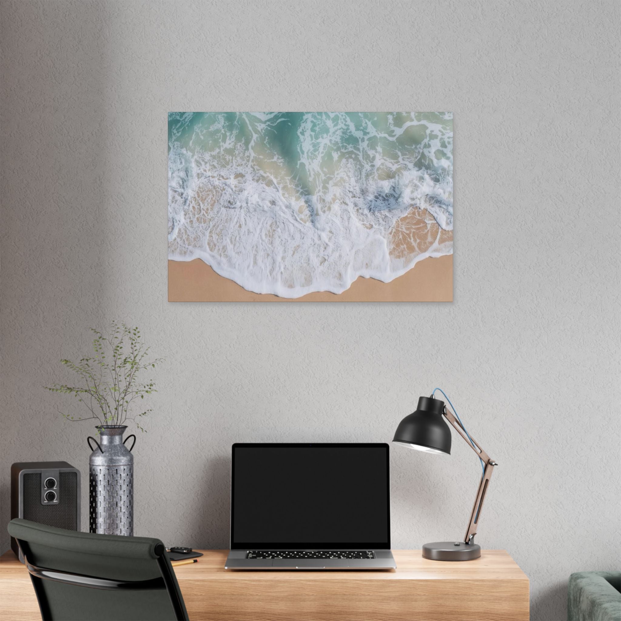 Ocean Waves Beach Canvas