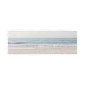 Calm Seascape Beach Waves Satin Canvas