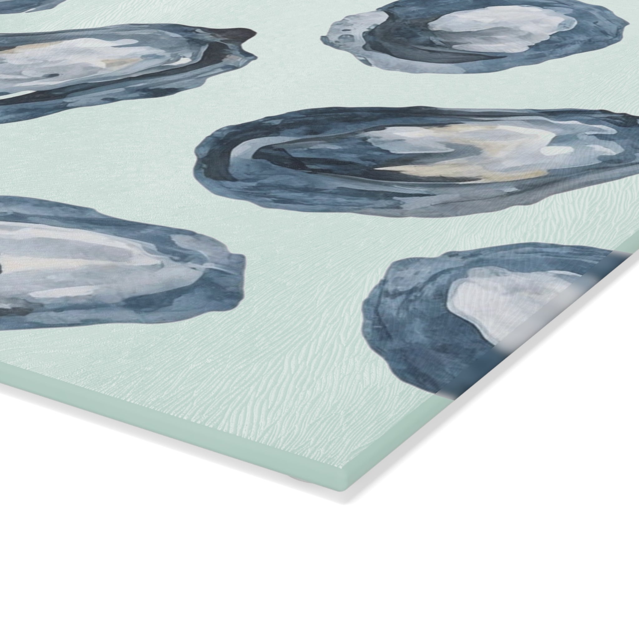 Oyster Pattern Glass Cutting Board