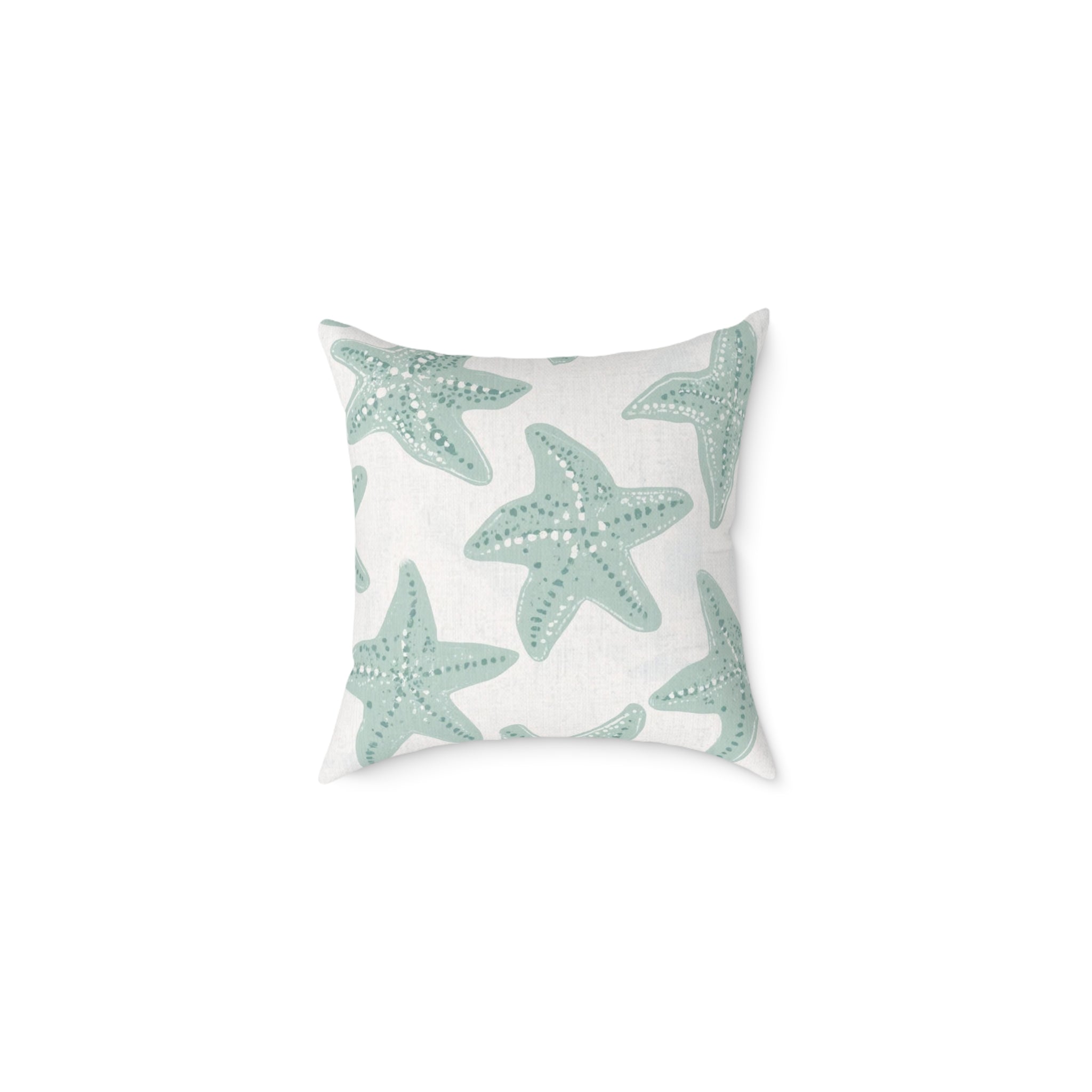 Starfish Coastal Throw Pillow