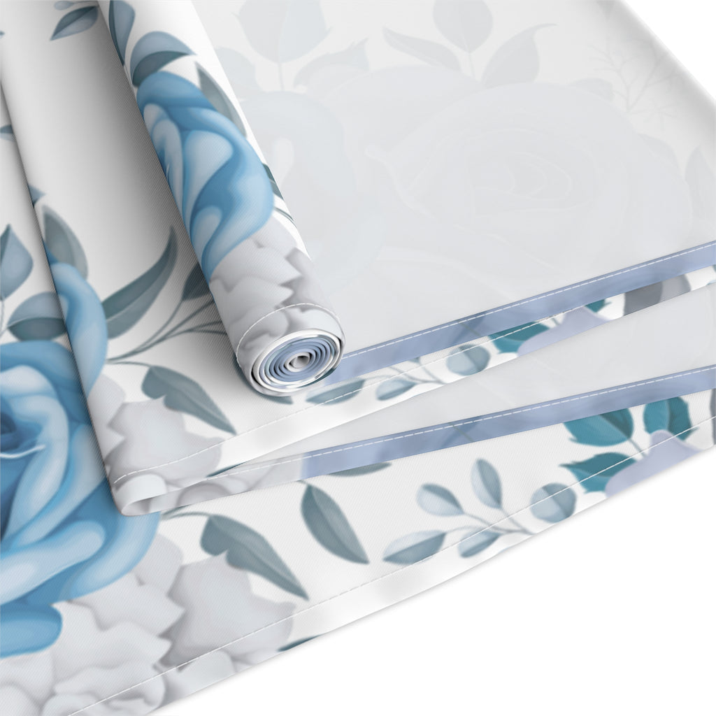 Blue Floral Table Runner