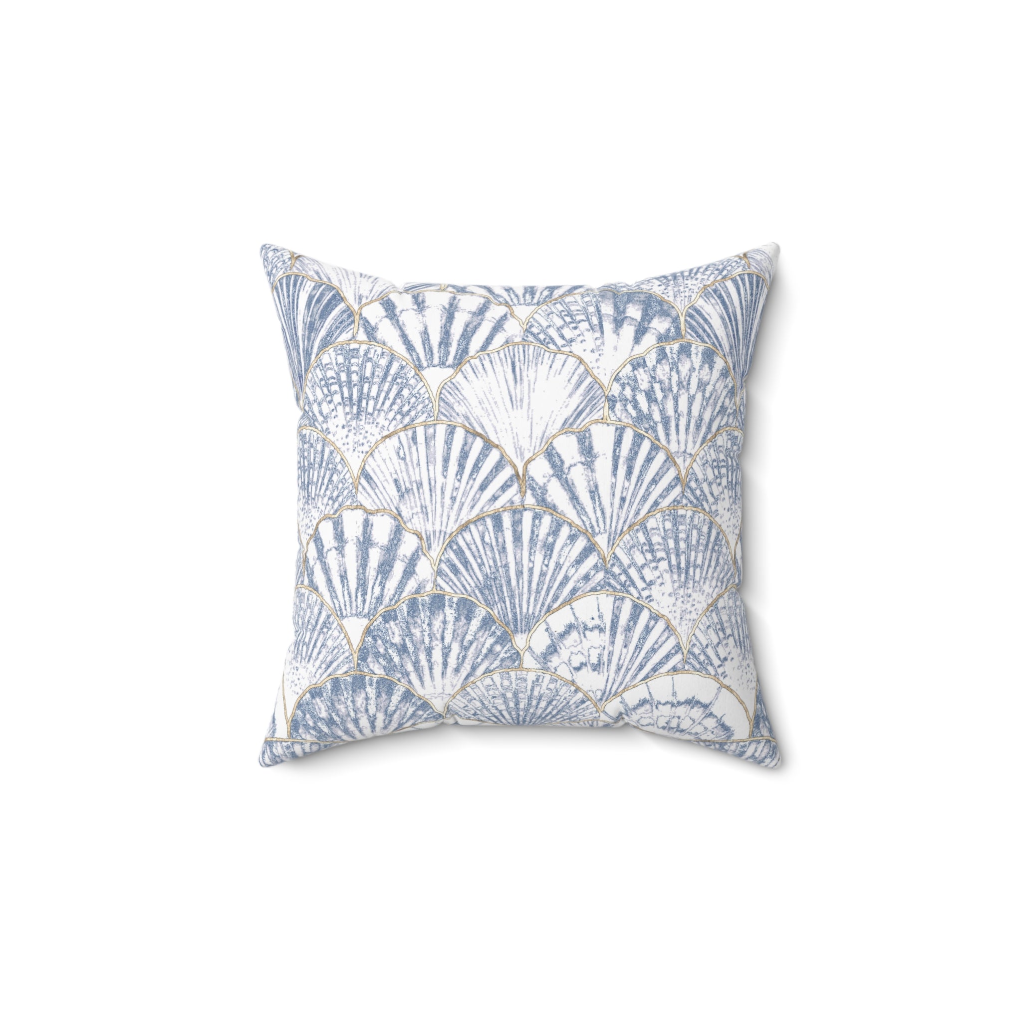 Coastal Seashell Throw Pillow
