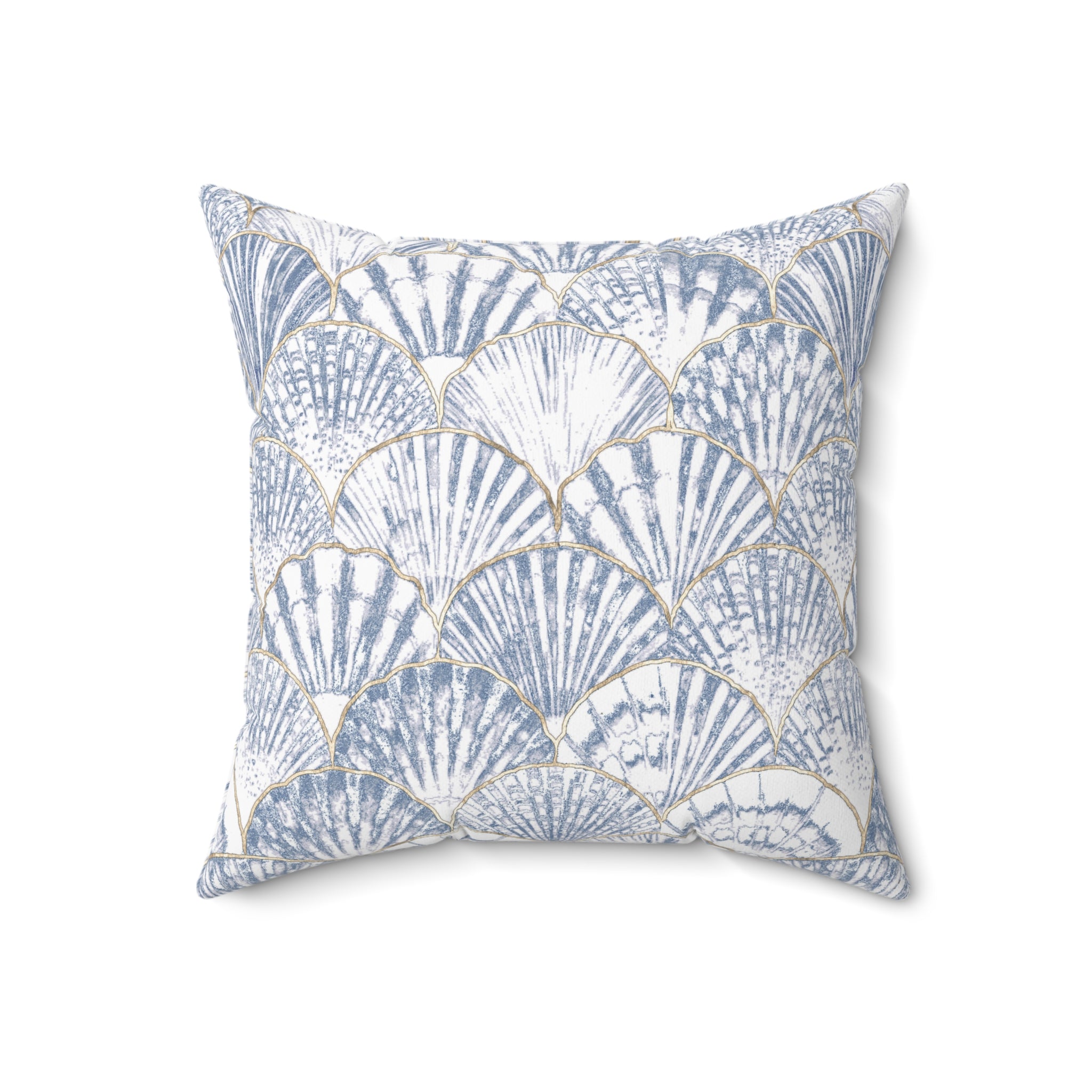 Coastal Seashell Throw Pillow