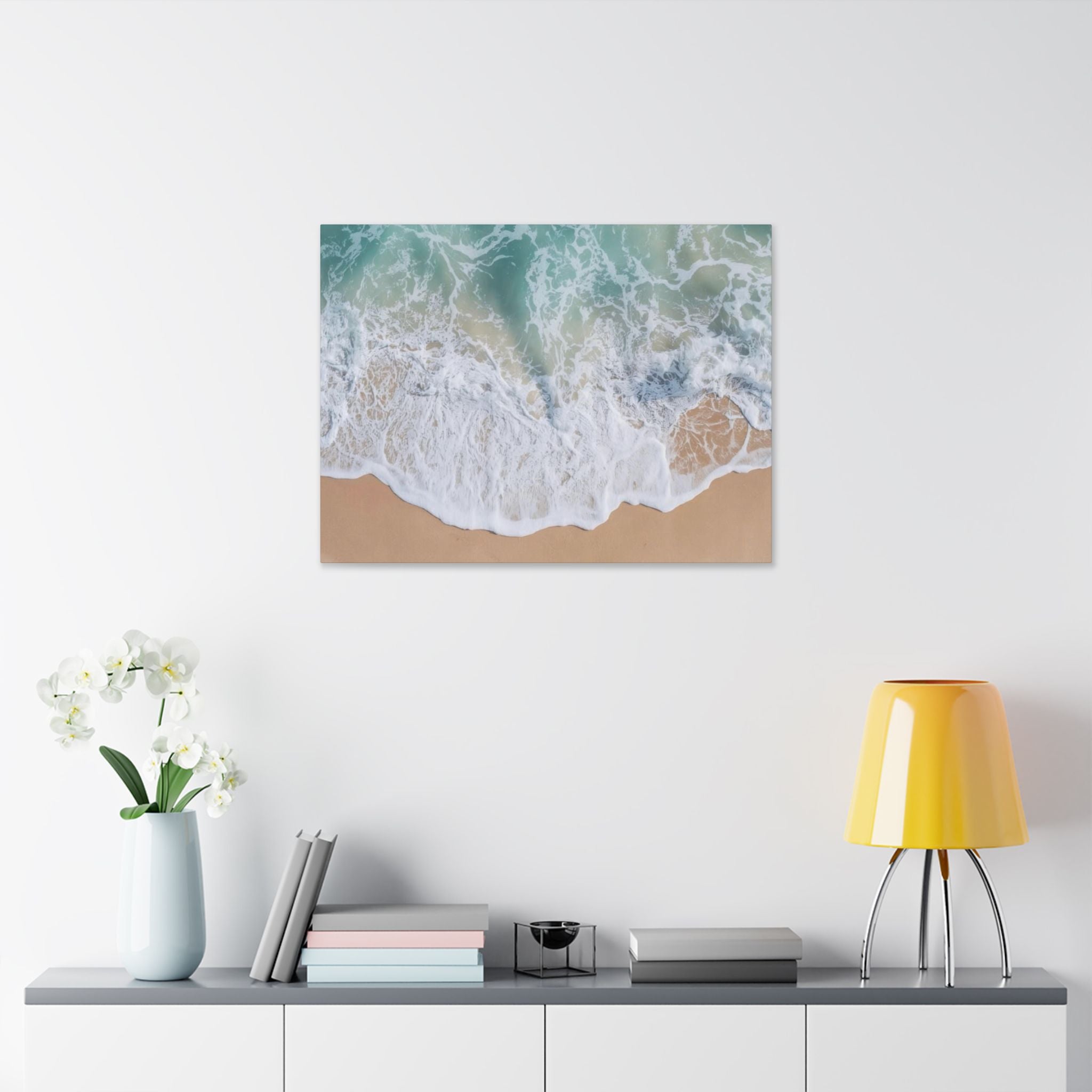 Ocean Waves Beach Canvas