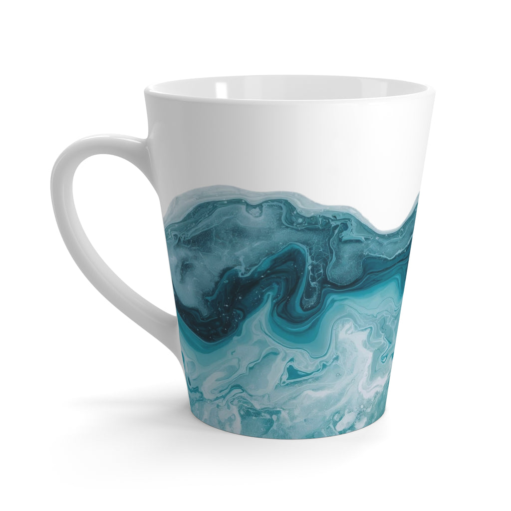 Abstract Wave Latte Mug