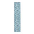 Coastal Blue Ikat Fish Table Runner