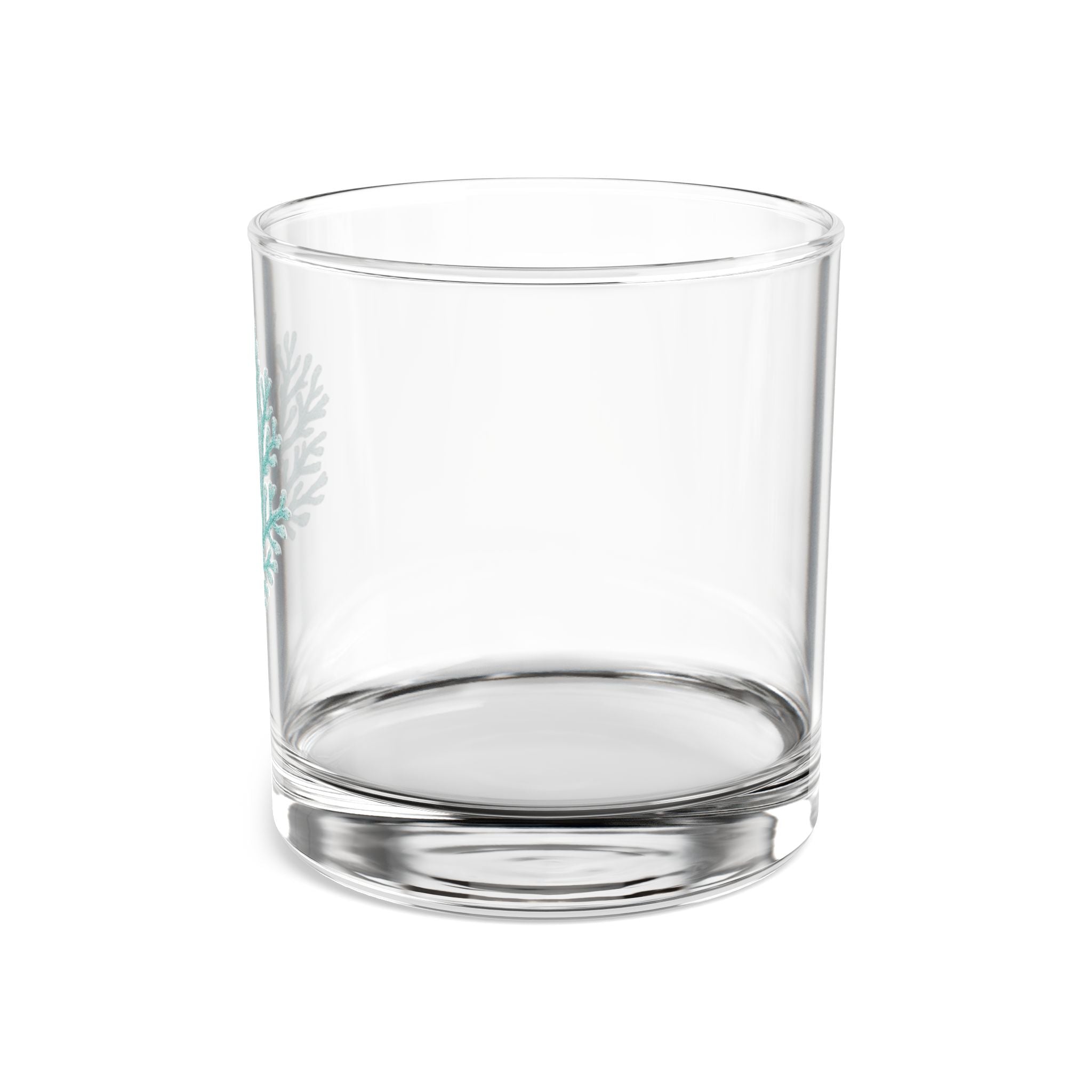 Teal Coral Cocktail Glass