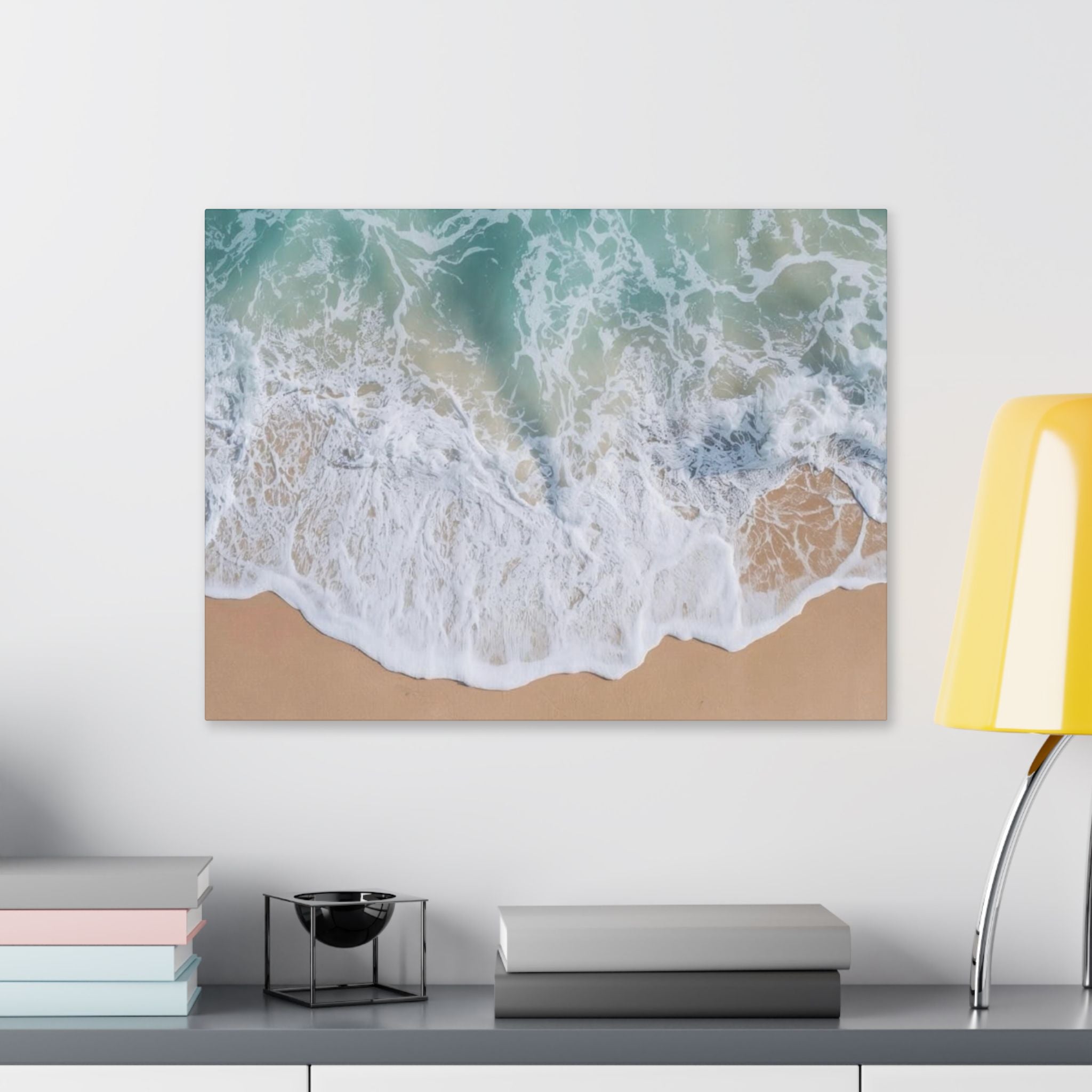 Ocean Waves Beach Canvas