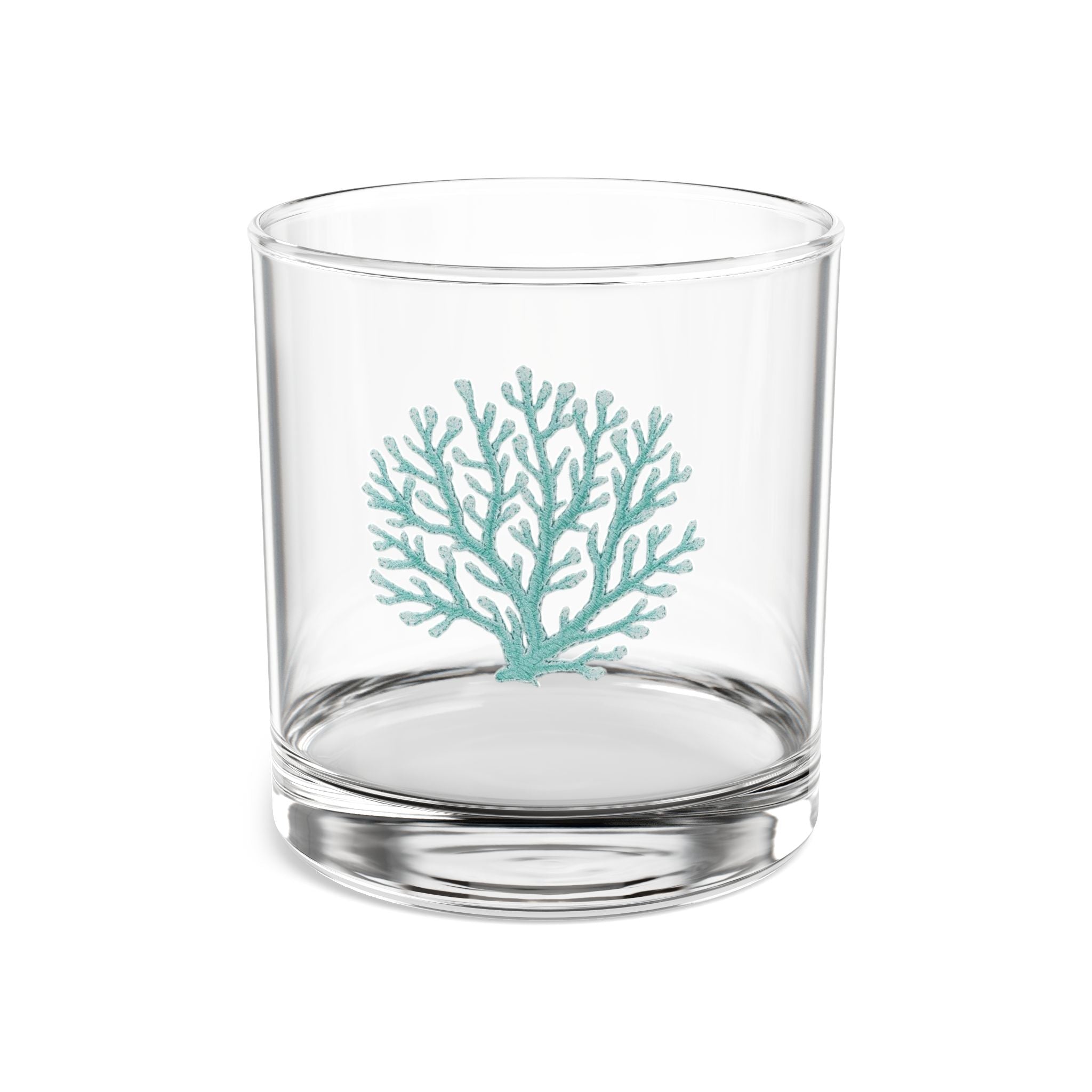 Teal Coral Cocktail Glass
