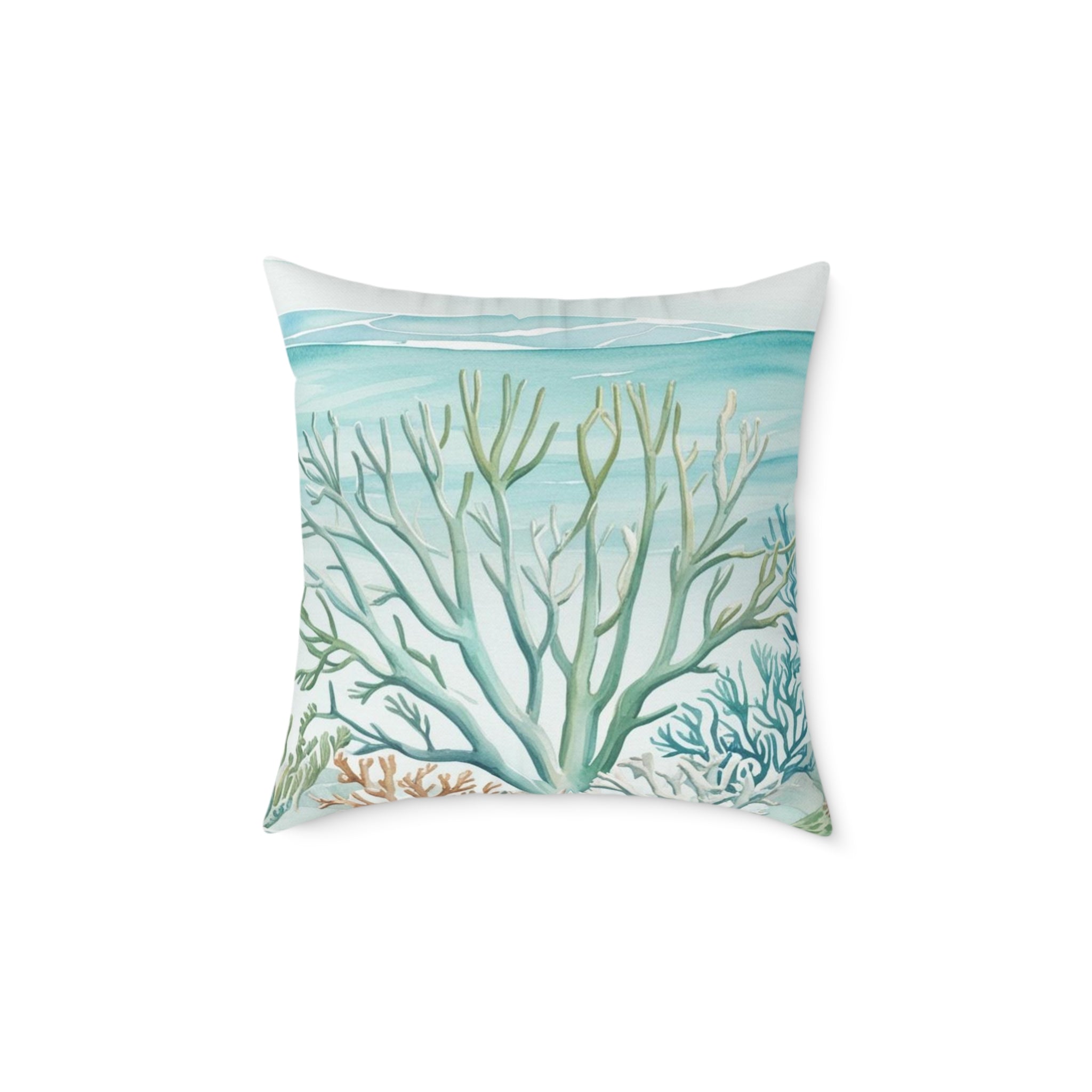 Coastal Reef Throw Pillow