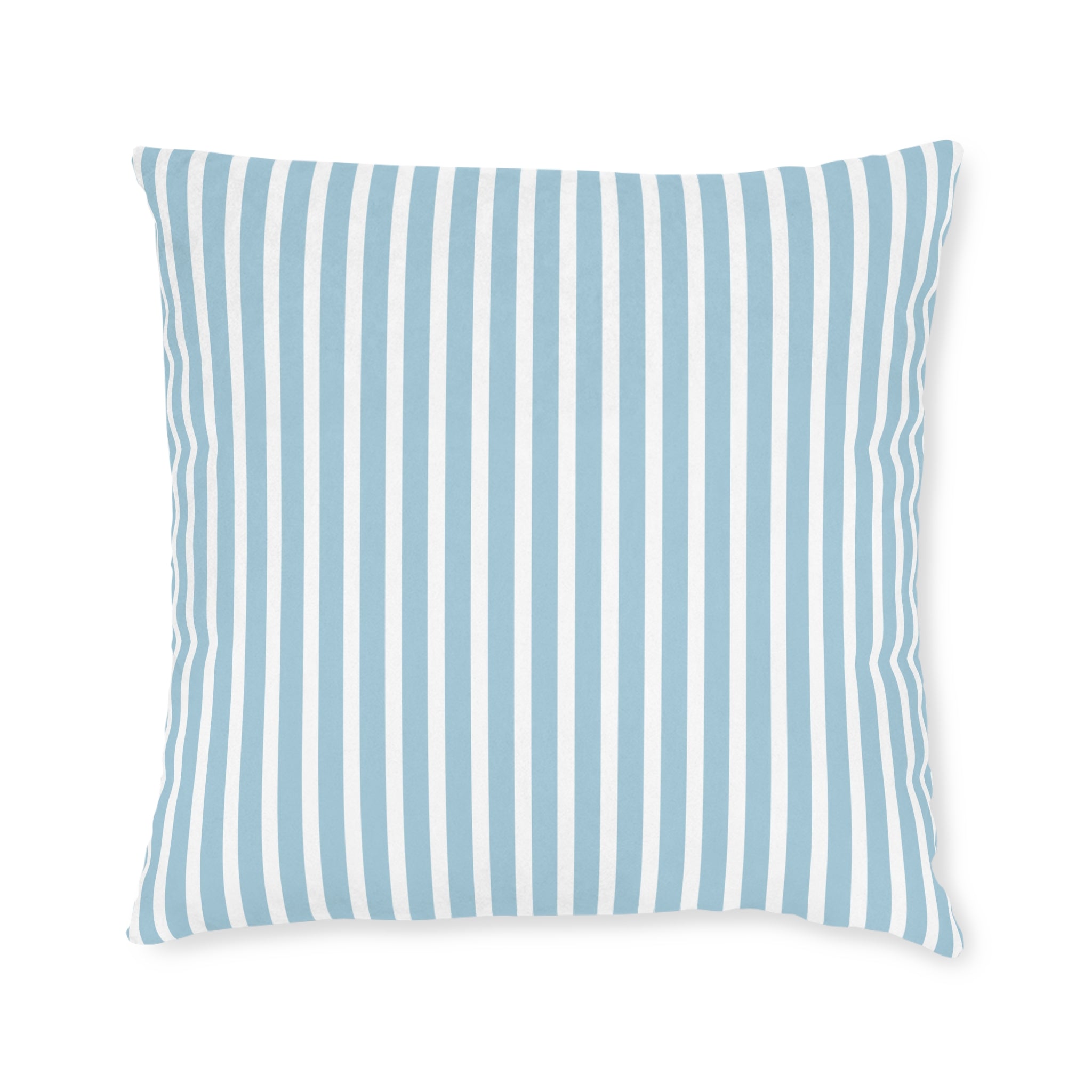 Coastal Blue Striped Pillow