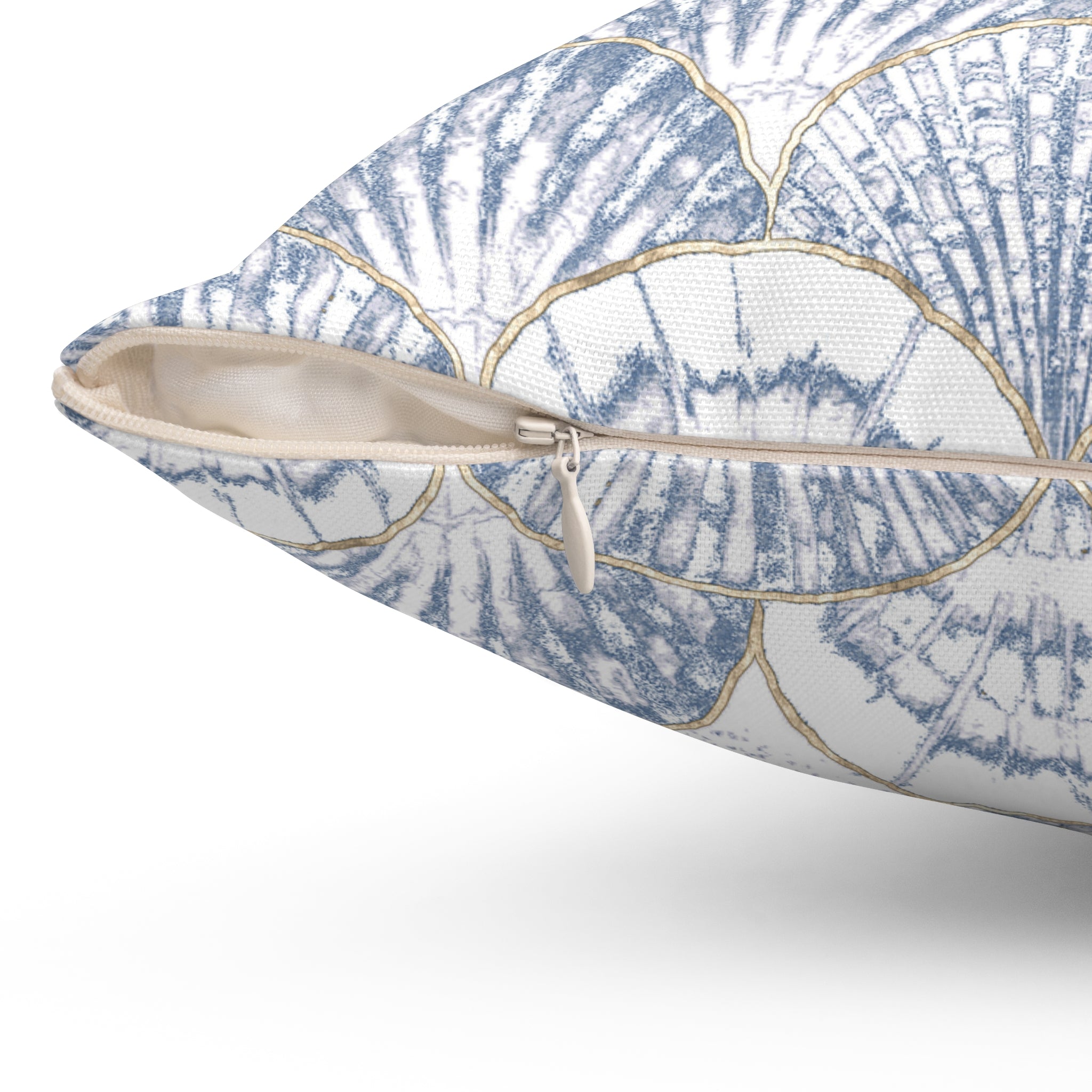 Coastal Seashell Throw Pillow