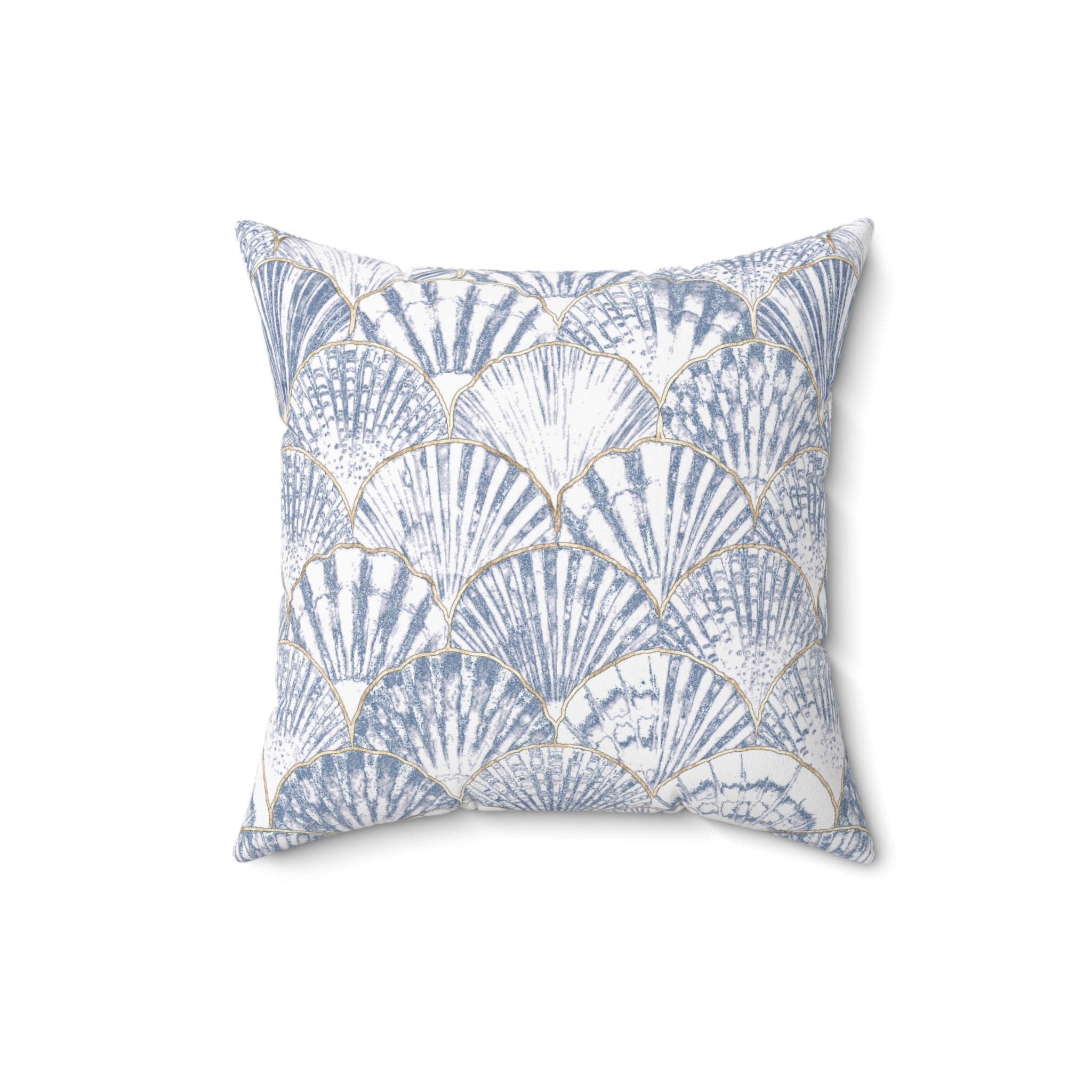 Coastal Seashell Throw Pillow