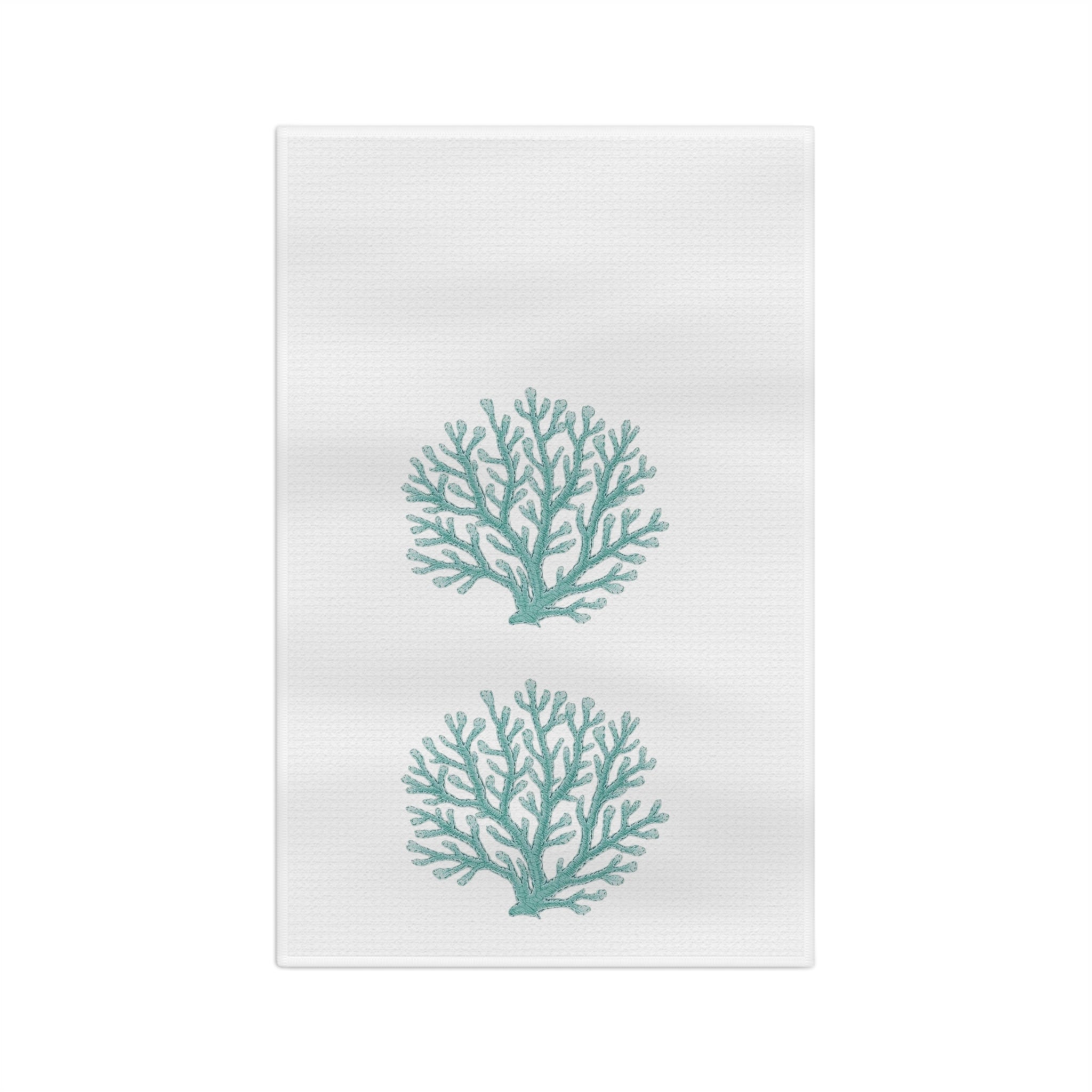 Coral Reef Microfiber Tea Towel – Coastal Kitchen Decor