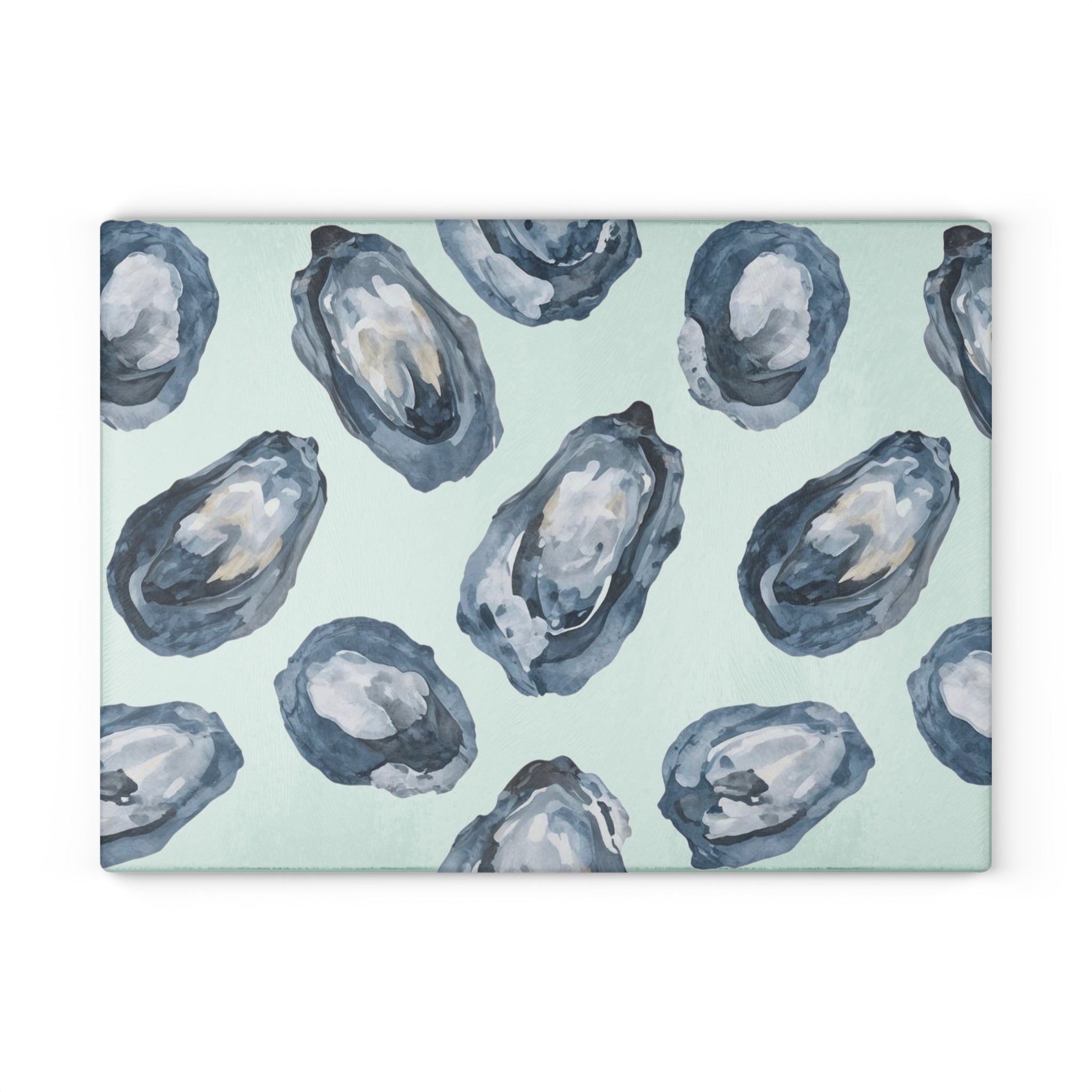 Oyster Pattern Glass Cutting Board
