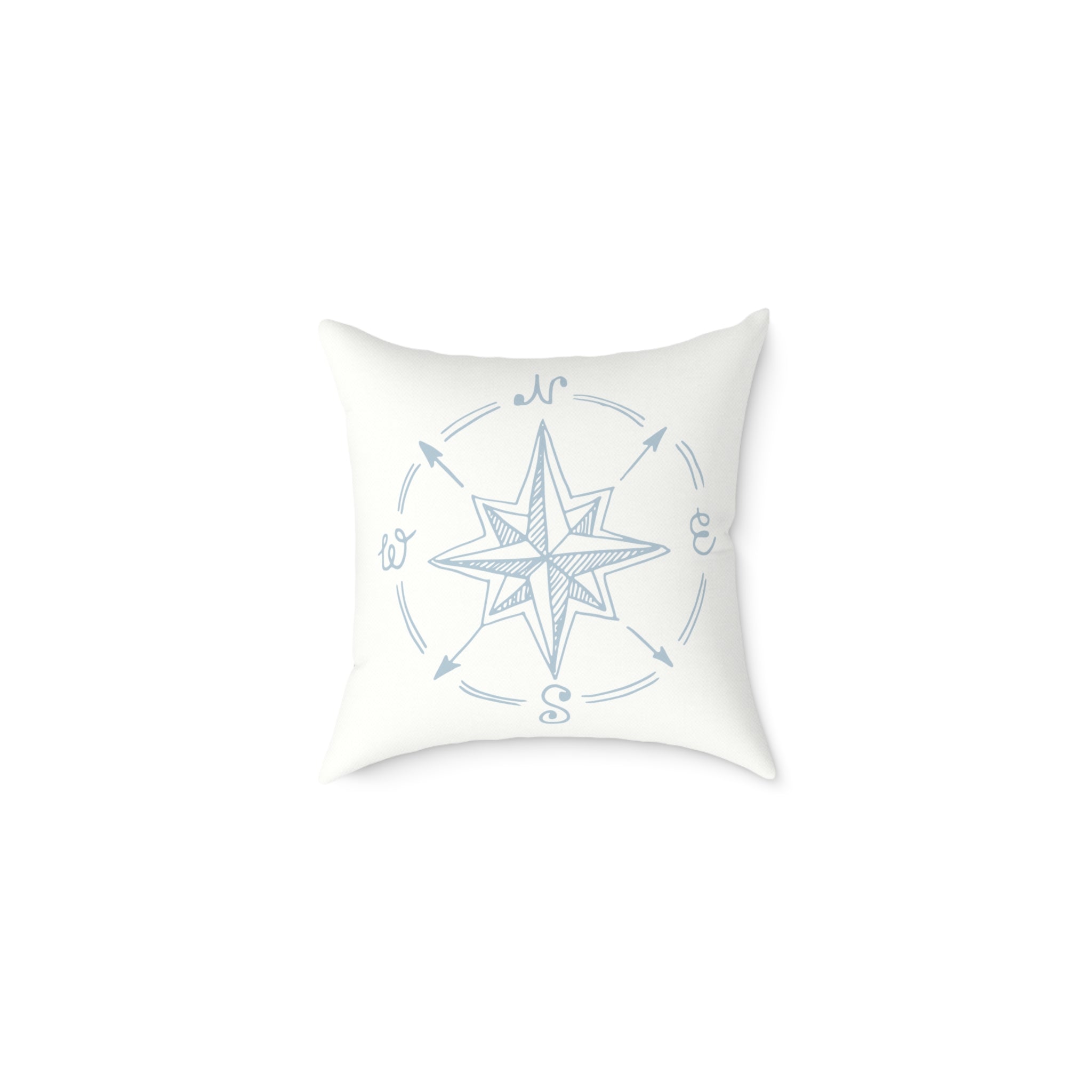 Nautical Compass Throw Pillow