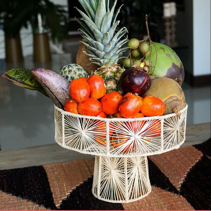 Handwoven Iraca Fruit Stand