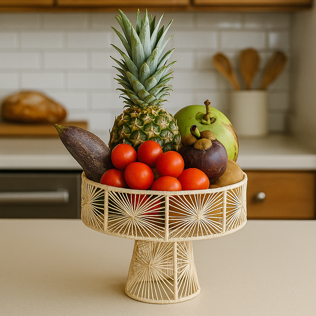 Handwoven Iraca Fruit Stand