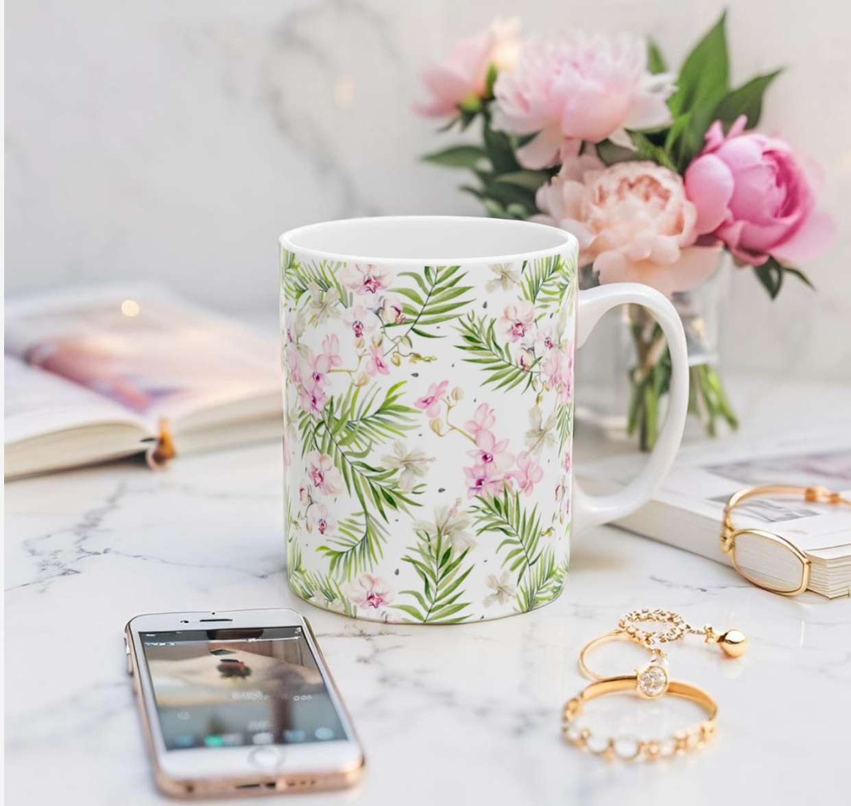 Tropical Floral Mug