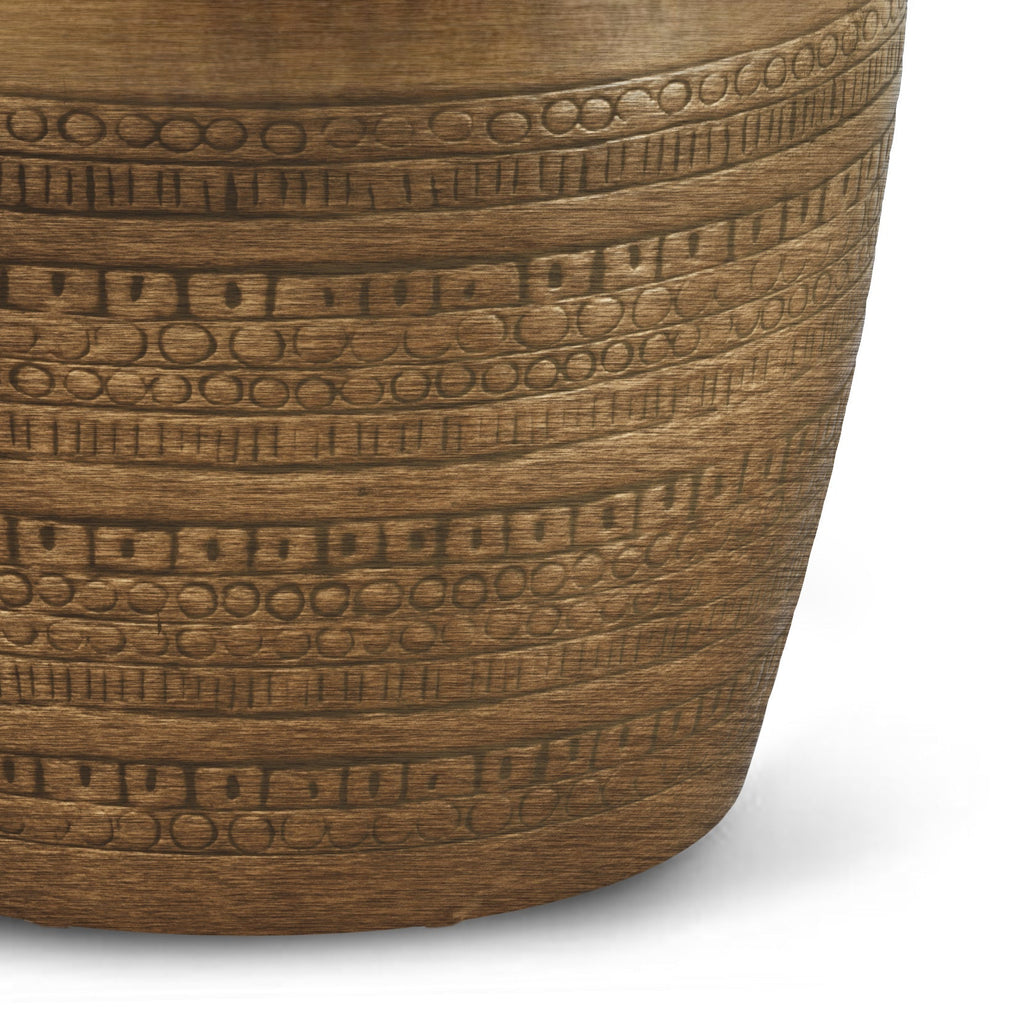 15" Antique Gold Accent Table