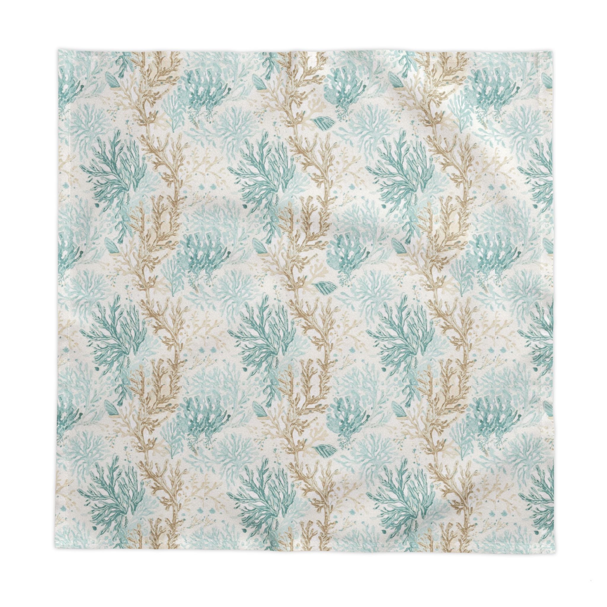 Aqua Coral Tablecloth