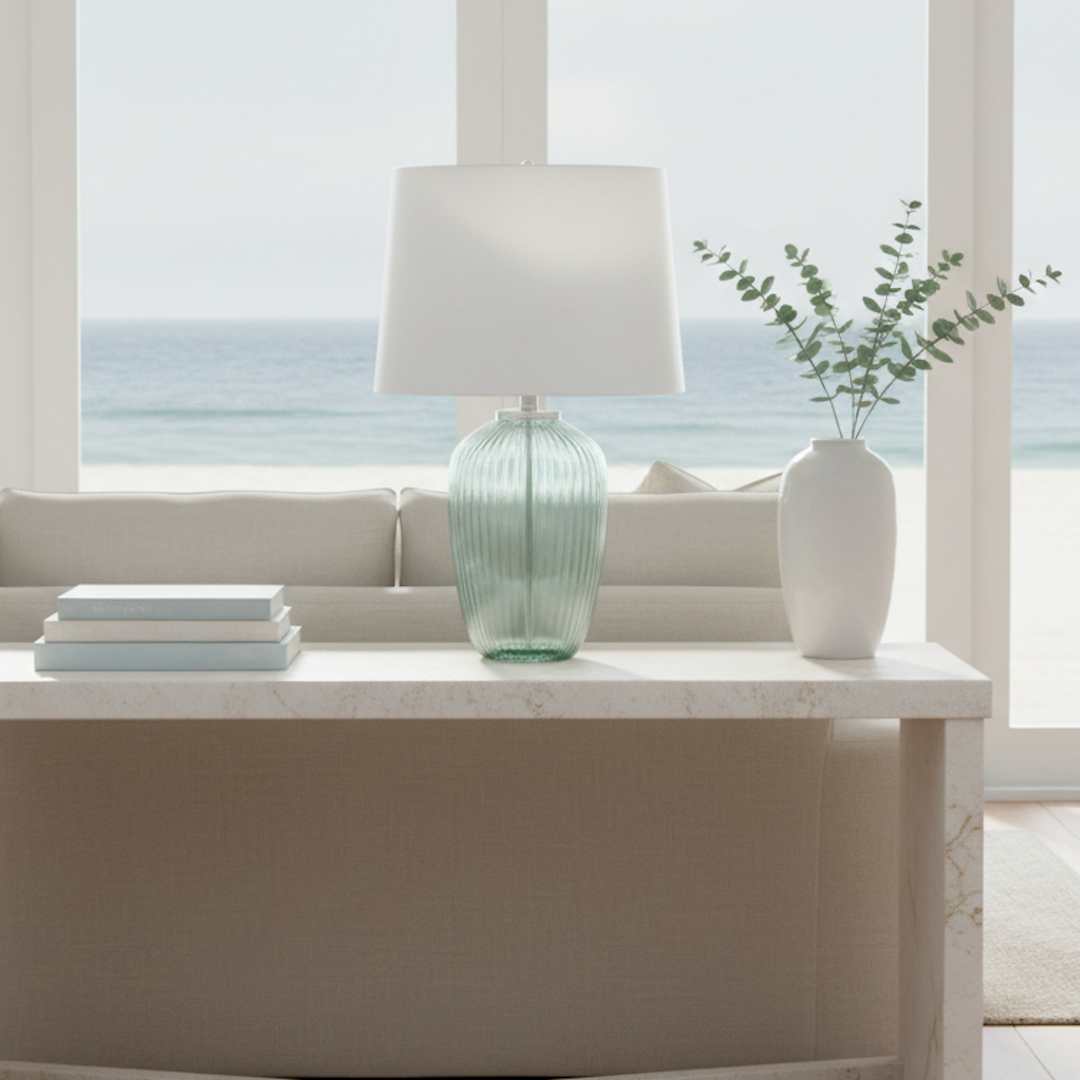 Handcrafted Art Glass Table Lamp