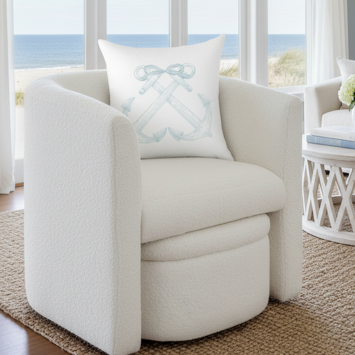 Nautical Anchor Pillow