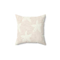 Blush Starfish Pattern Throw Pillow