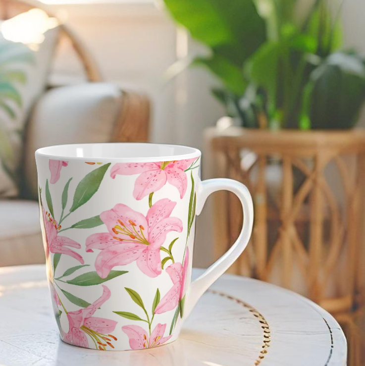 Floral Latte Mug