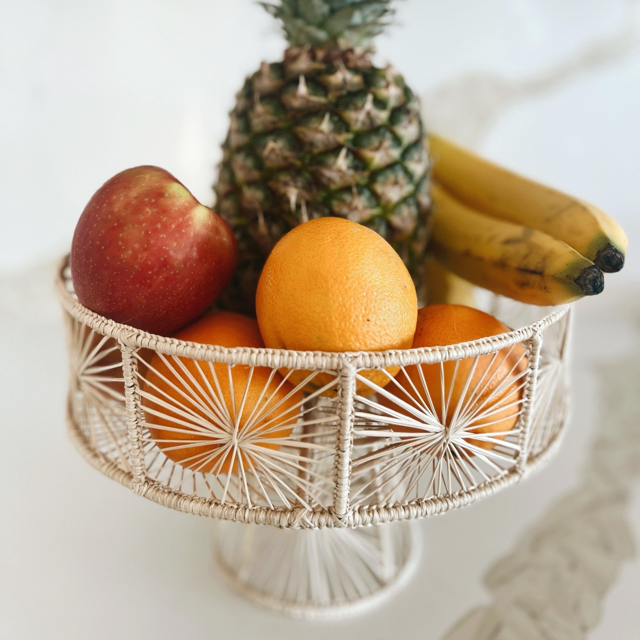 Handwoven Iraca Fruit Stand