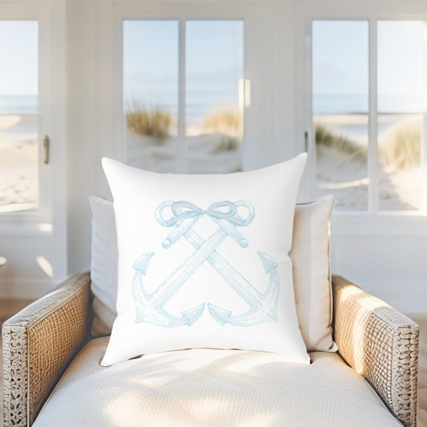 Nautical Anchor Pillow