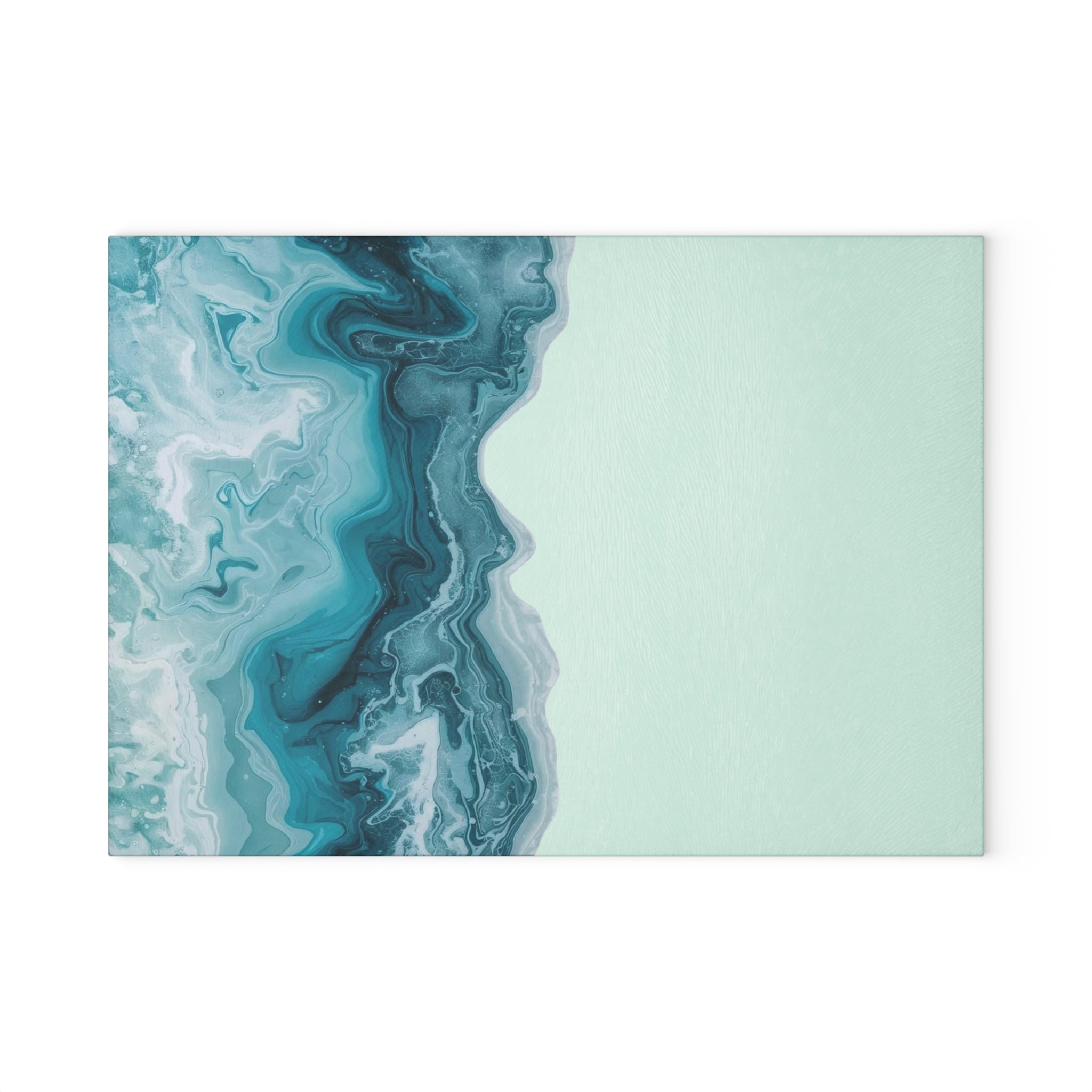 Abstract Wave Glass Cutting Board