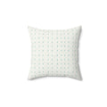 Turquoise Polka Dot Coastal Throw Pillow