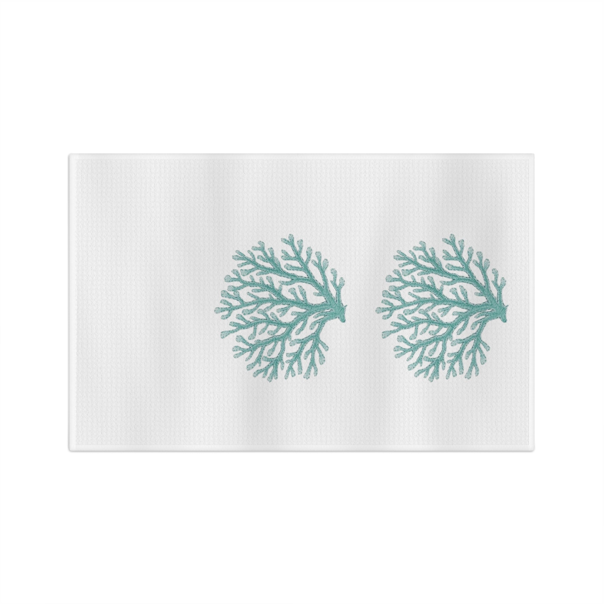 Aqua Coral Reef Kitchen Towel