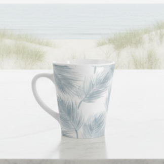 Blue Palm Coastal Mug