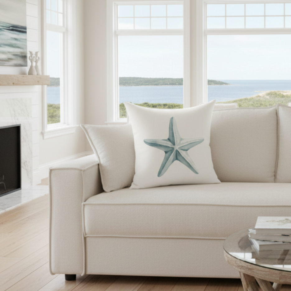 Starfish Throw Pillow