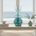 Coastal Handcrafted Decorative Opulent Bauble Glass Vase