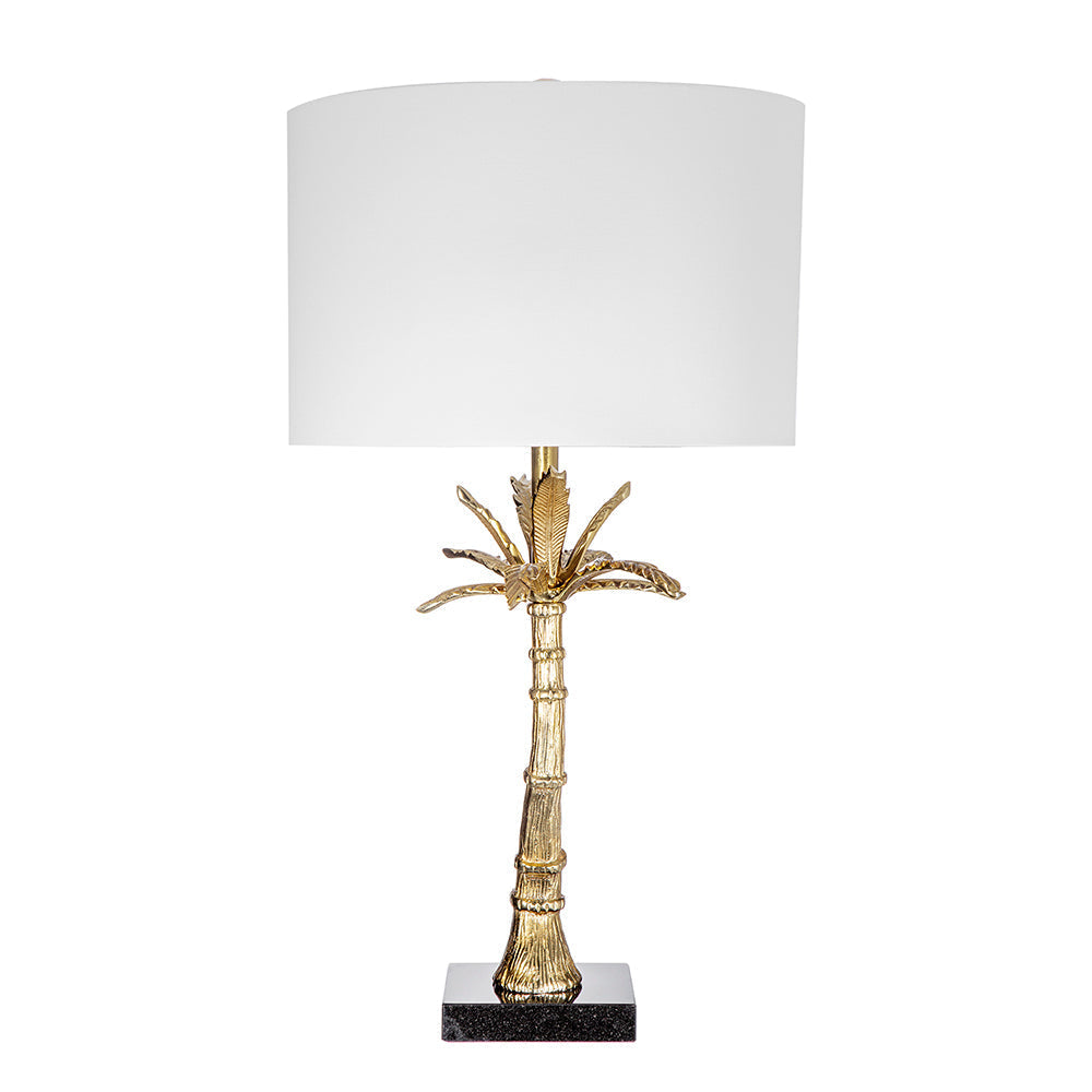 Palm Tree Gold Table Lamp