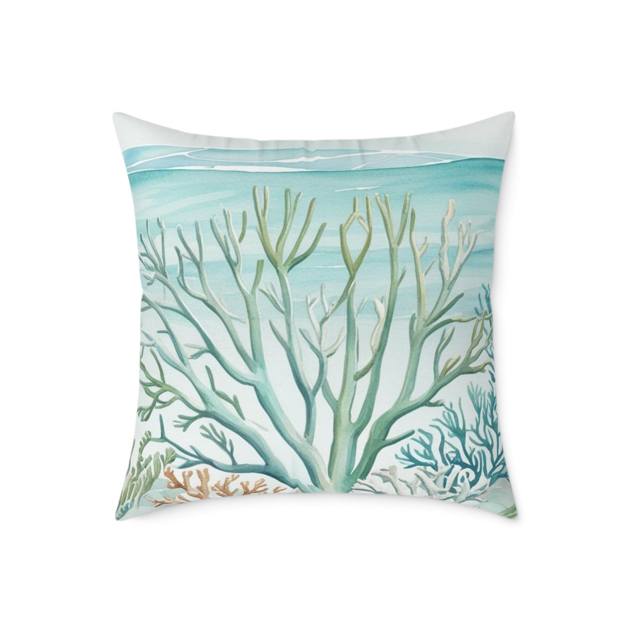 Coastal Reef Throw Pillow