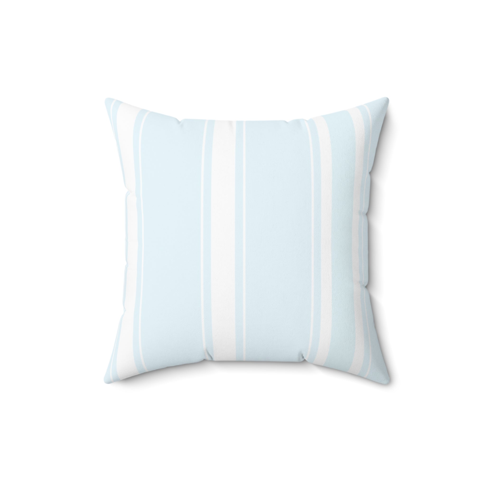 Light Blue Nautical Stripes Pillow