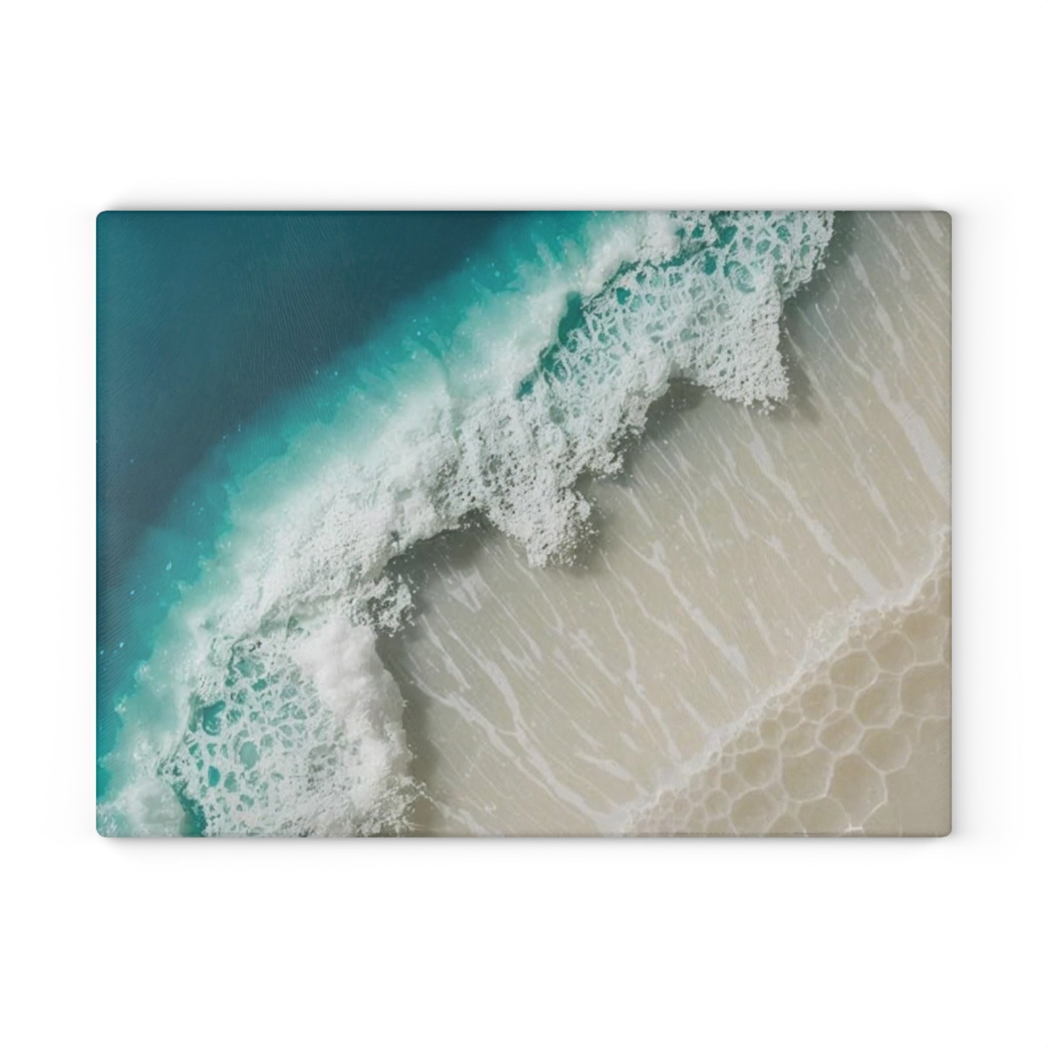 Coastal Wave Glass Cutting Board