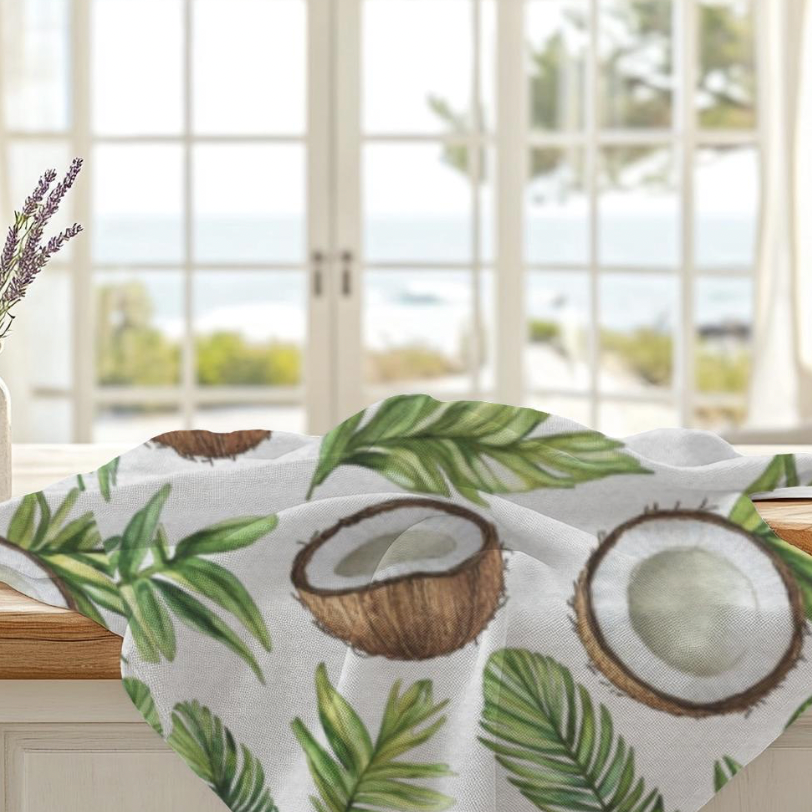 Tropical Coconut Dish Towel