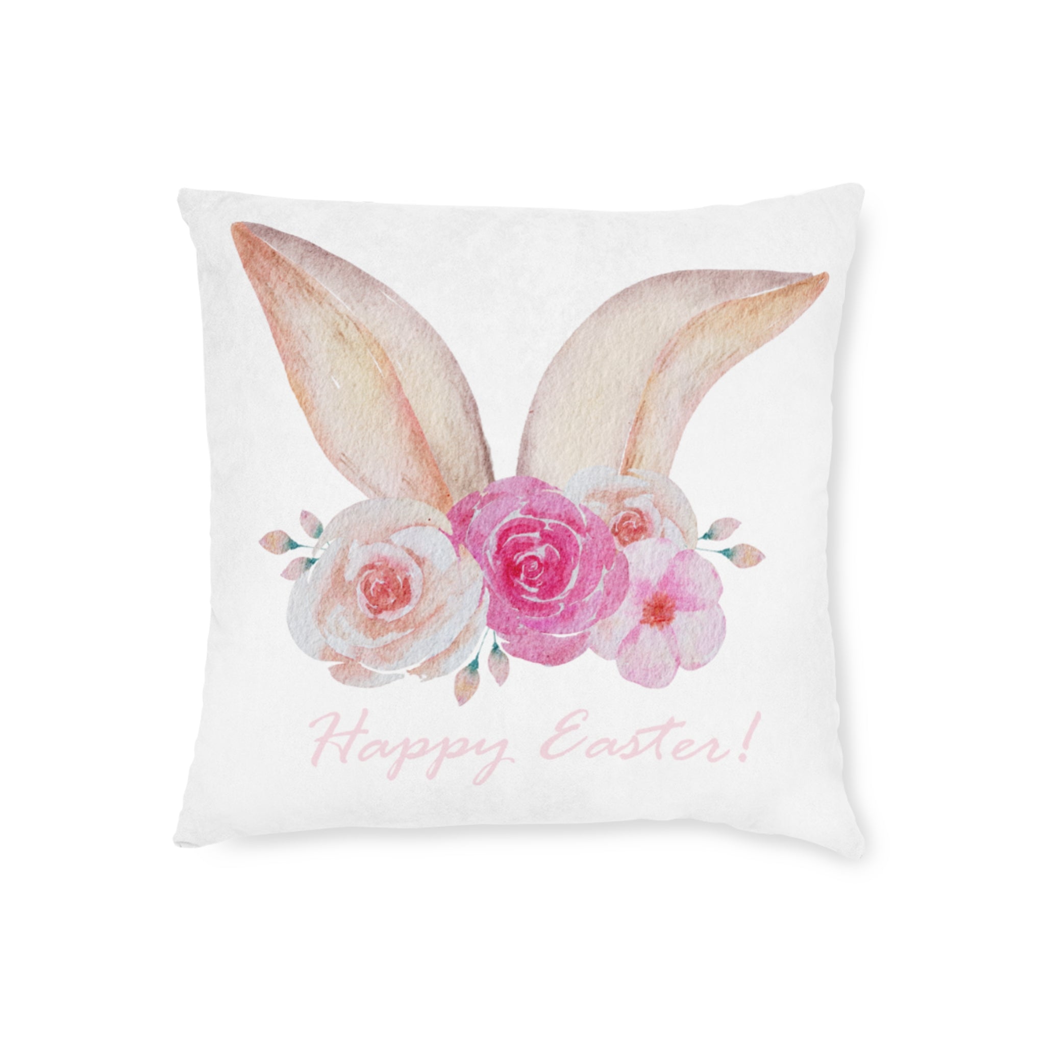 Happy Easter Bunny Throw Pillow