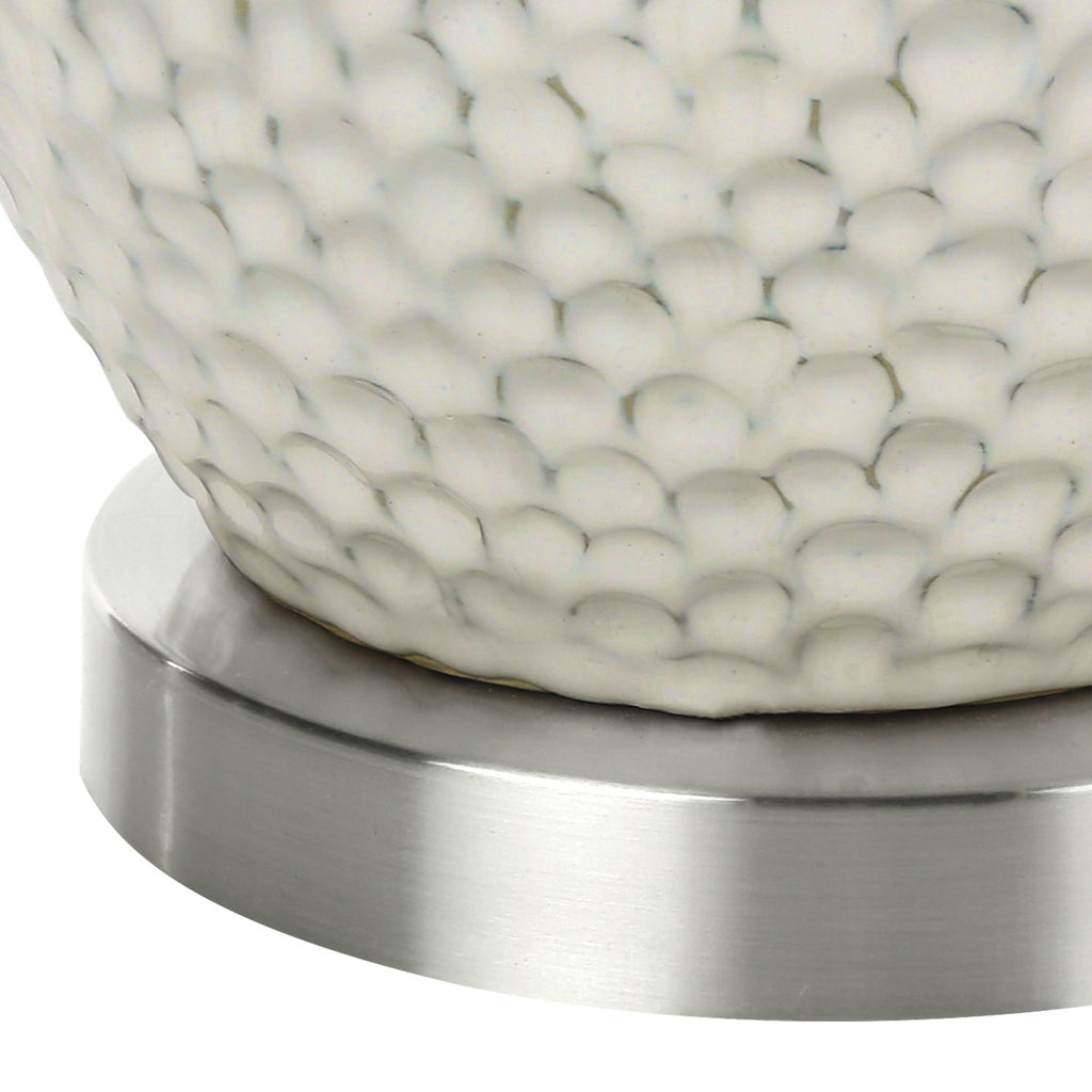 Contemporary Cream Ceramic Table Lamp