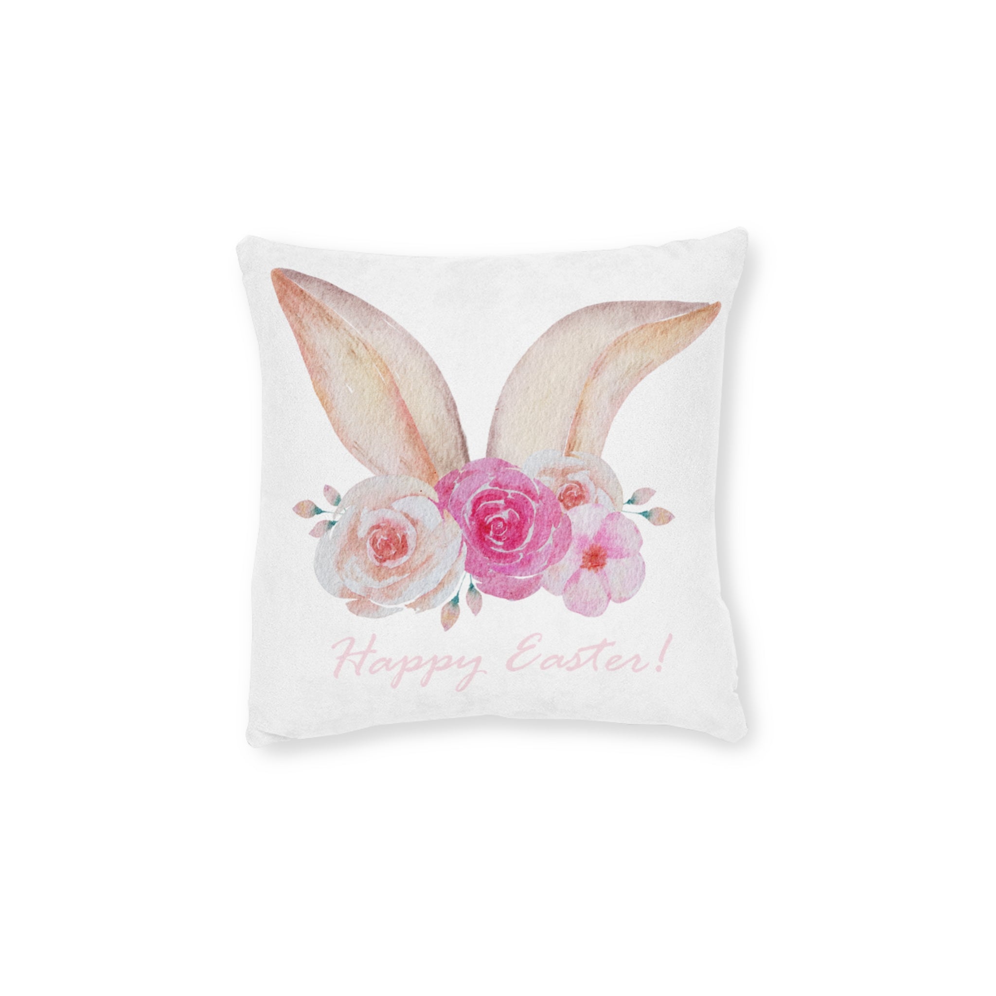 Happy Easter Bunny Throw Pillow