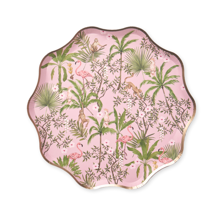 Palm Beach Tropical Dessert Paper Plates