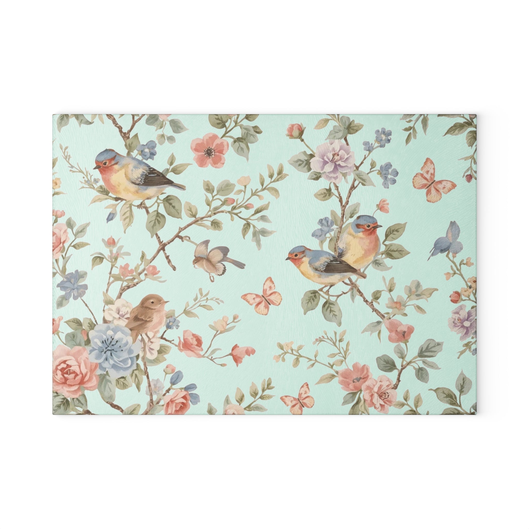 Floral Glass Cutting Board