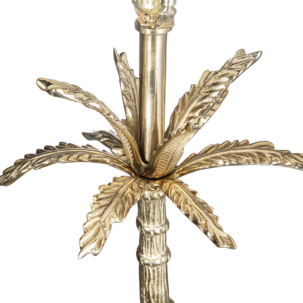 Palm Tree Gold Table Lamp