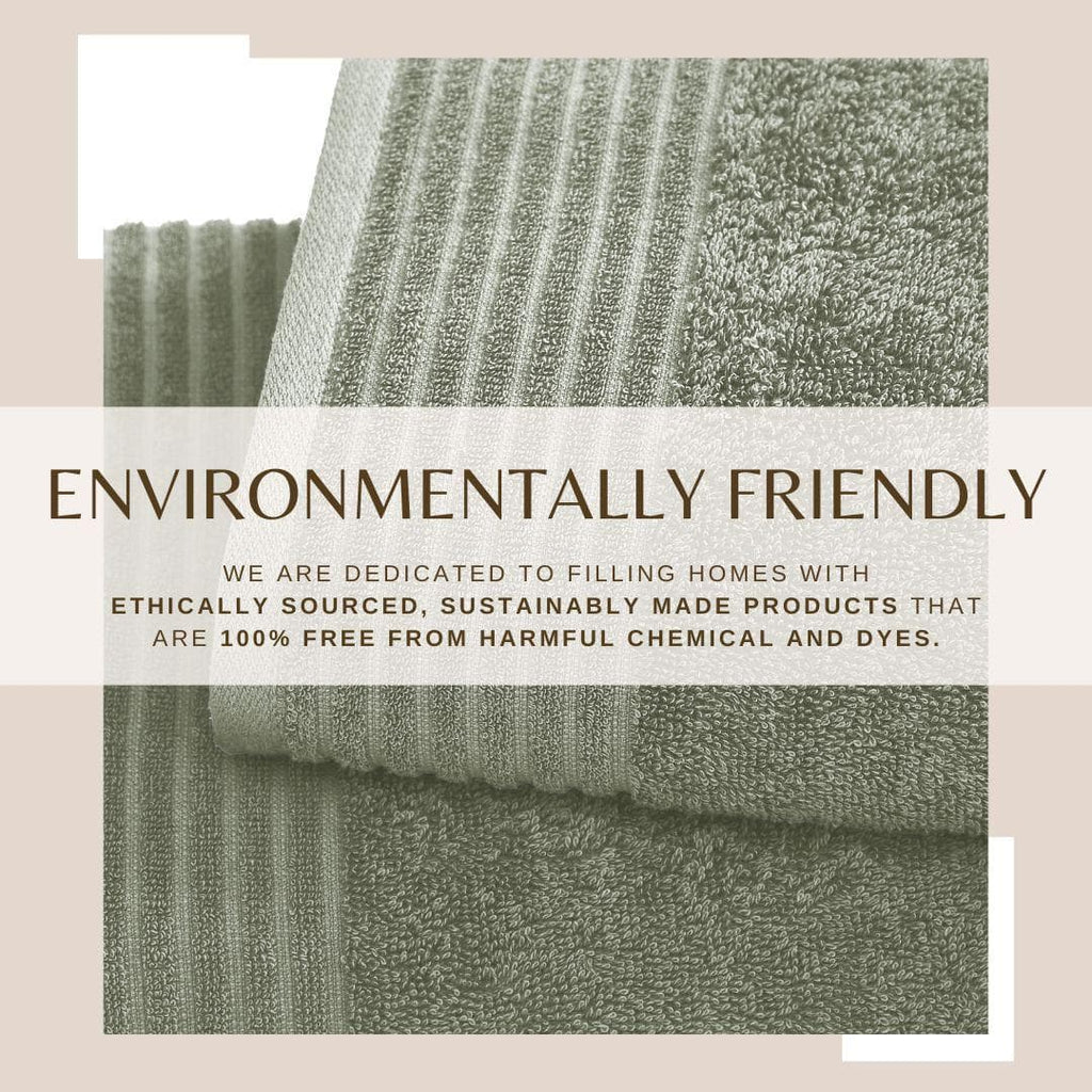 6 Piece Set Cotton Bath Towels - Kasper Collection